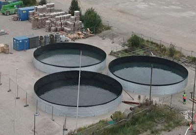 Galvanised Steel Open Top Tank for storing water